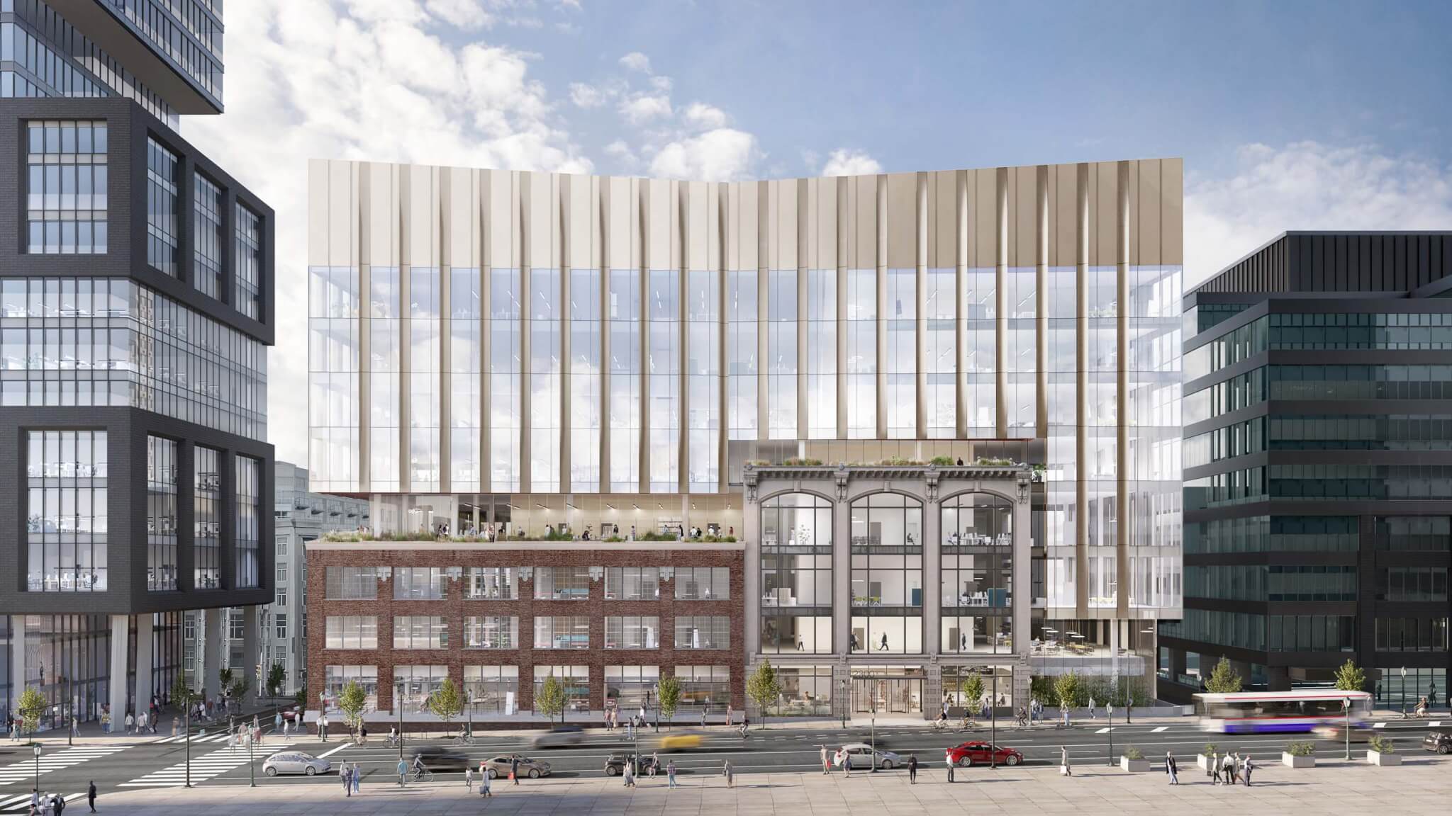 rendering of 2300 Market Street, a project presented at Facades Philadelphia