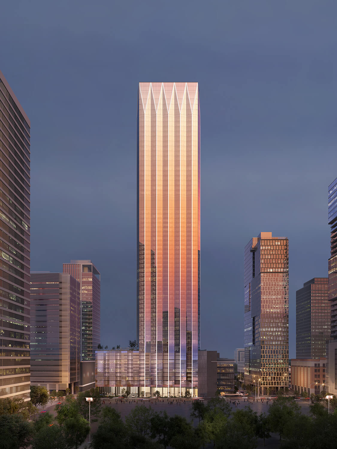 Paramount tower in downtown Nashville