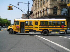 school bus in Brooklyn