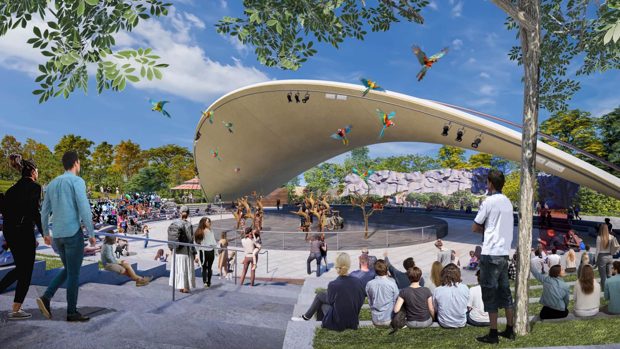 rendering of new amphitheater