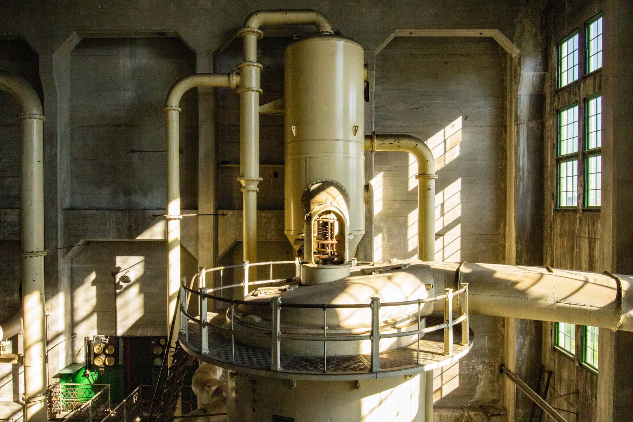 interior of plant showing machinery