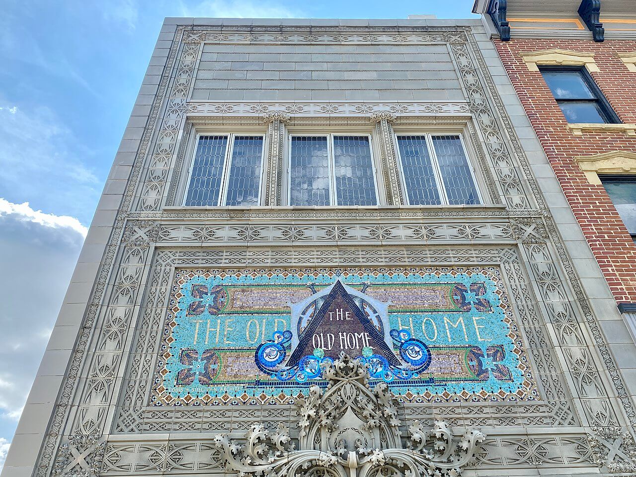 exterior of building showing tilework