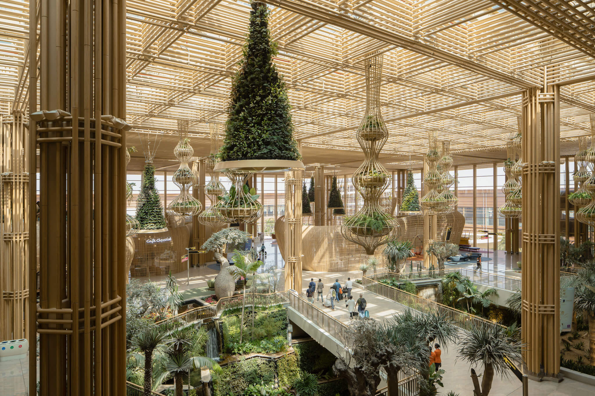 airport in India with lots greenery recognized by AIANY and ASLANY in its 2024 Transportation + Infrastructure Design Excellence Award program