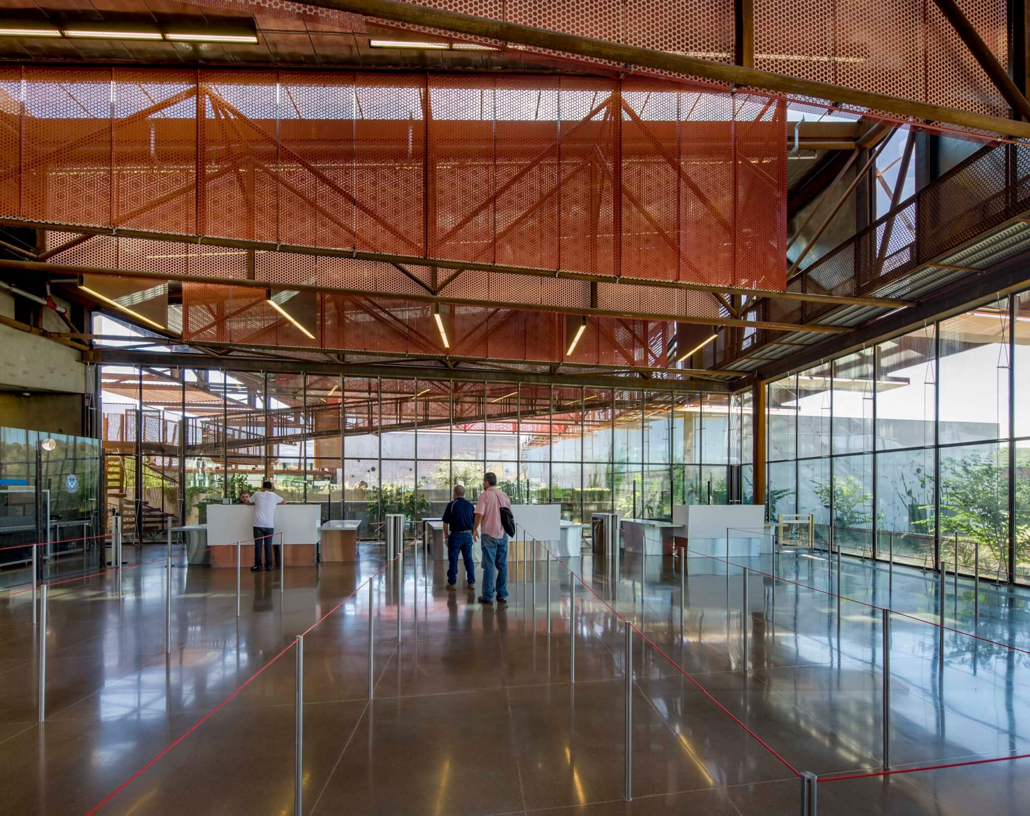 interior of land port entry