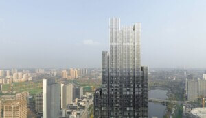 top of the Oppo Technology and Research Centre Tower