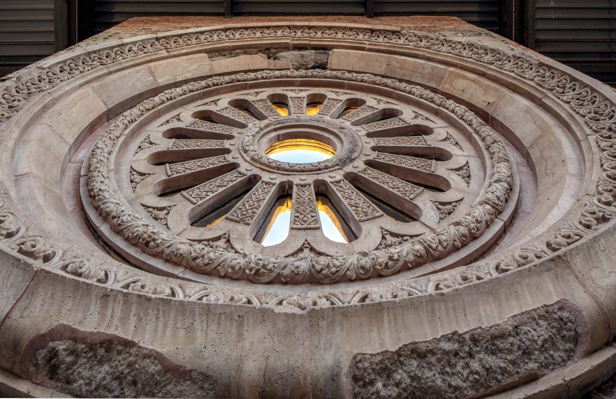 rose window of the church