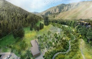 aerial view of floodplain that forms Warm Springs Preserve