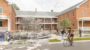 rendering of Snow Country Prison Memorial by MASS Design Group